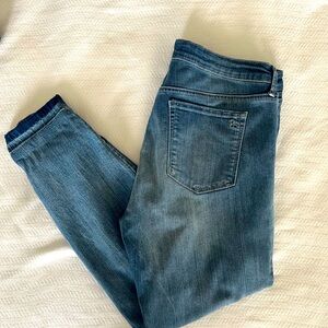Kiss Me Ankle Skinny Distressed Jeans by Jessica Simpson in Size 32